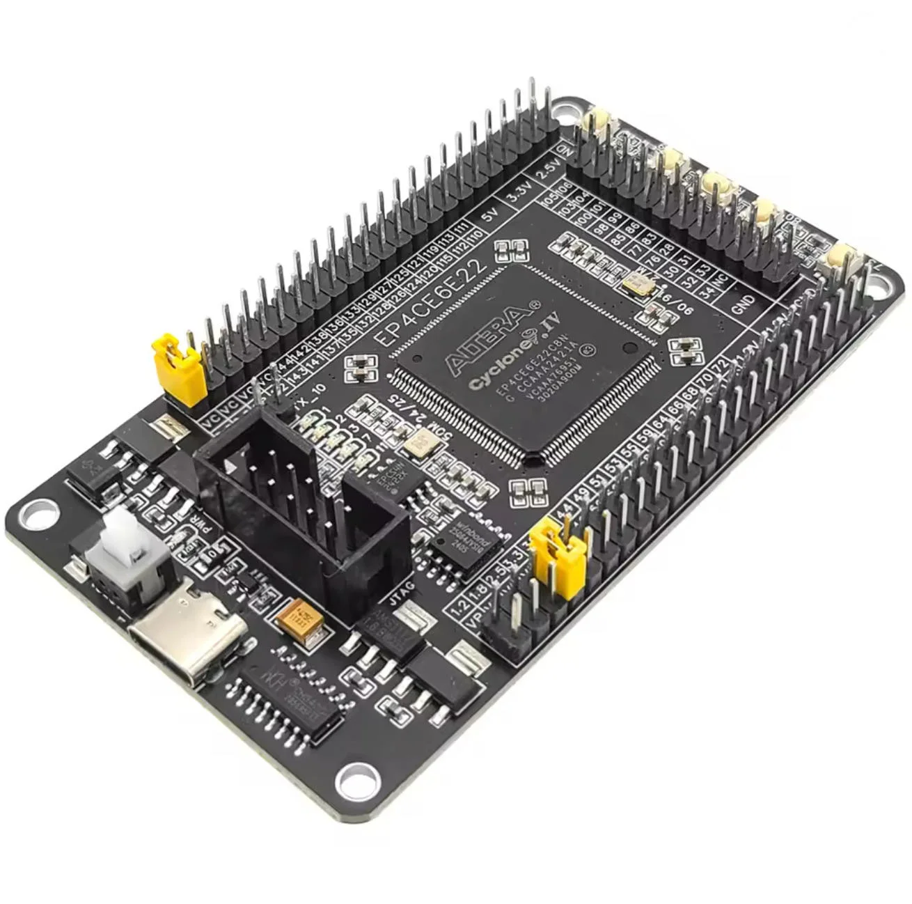 EP4CE6E22C8N Development Board FPGA Core System Board Module Compatible with Altera CycloneIV Peripheral Chip W25Q CH340 Type-C