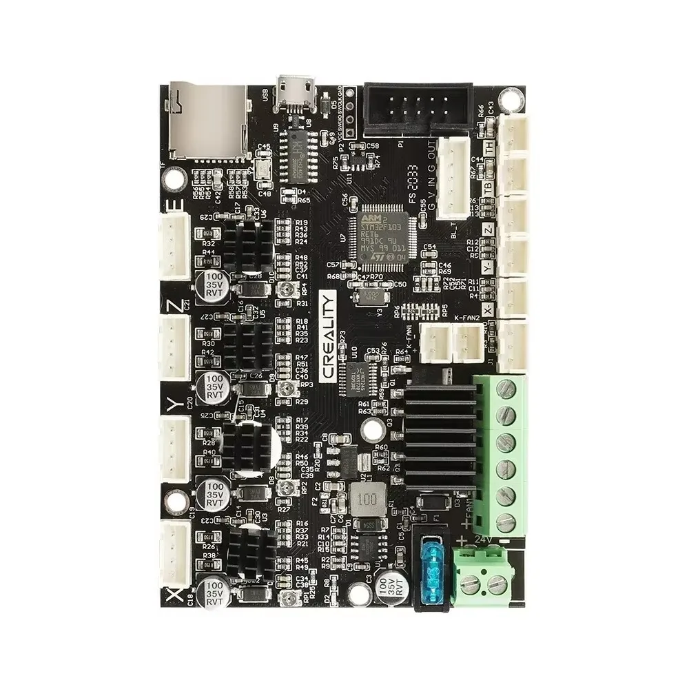 Creality Ender 3 Upgraded Silent Motherboard Kit 32-Bit High Performance V4.2.7 TMC2225 Driver Marlin 2.0.1 for 3D Printer
