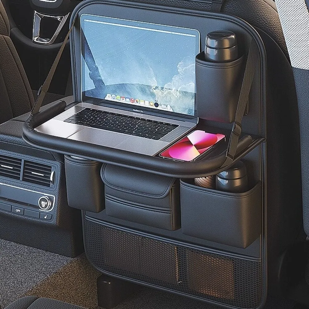Foldable Seat-Back Organizer with Tray Table product image
