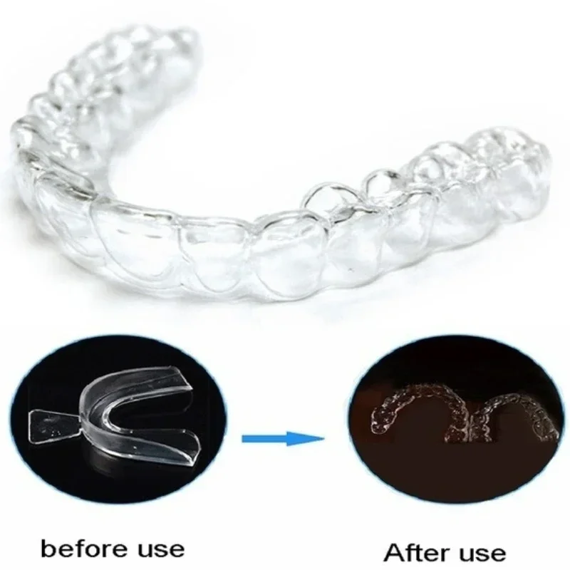 2/4PCS Anti Snoring Bruxism Sleeping Mouth Guard Night Guard Gum Shield Mouth Tray Stop Teeth Grinding Sleep Aid Health Care