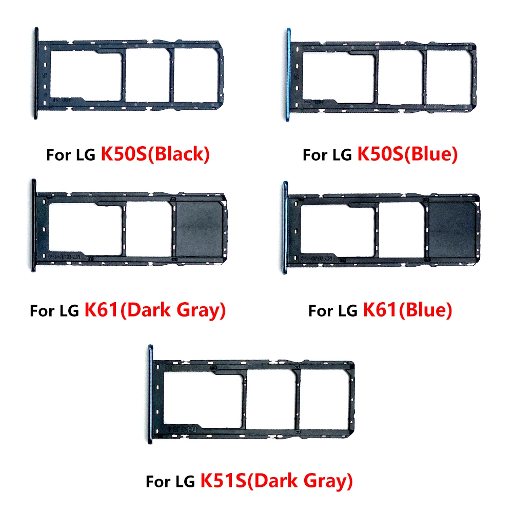 

10 Pcs SIM Card Tray Slot Holder Adapter Accessories For LG K40S