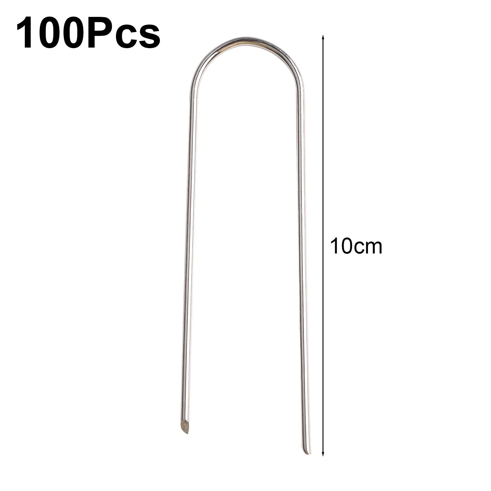 Easily Anchor Your Greenhouse or Ground Cloths Using Strong U Type Garden Staples in a Convenient Package of 100