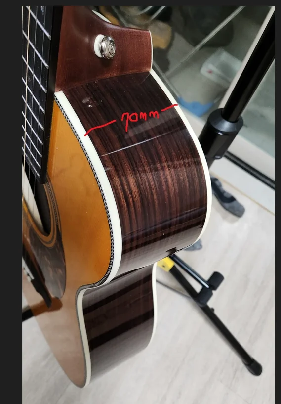 customize building guitar fee custom body thickness as confirmed