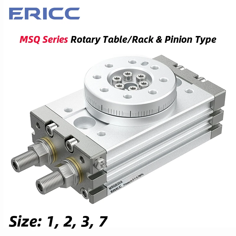 MSQB1A MSQB2A MSQB3A MSQB7A Pneumatic Rotary Cylinder double acting air table actuator MSQA1A MSQA2A MSQA3A MSQA7A