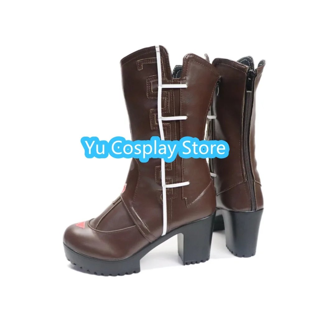 Arknights Jie Sui Family Cosplay Shoes Custom Plus Size Height Increase Traditional Style Anime Show Props Boots