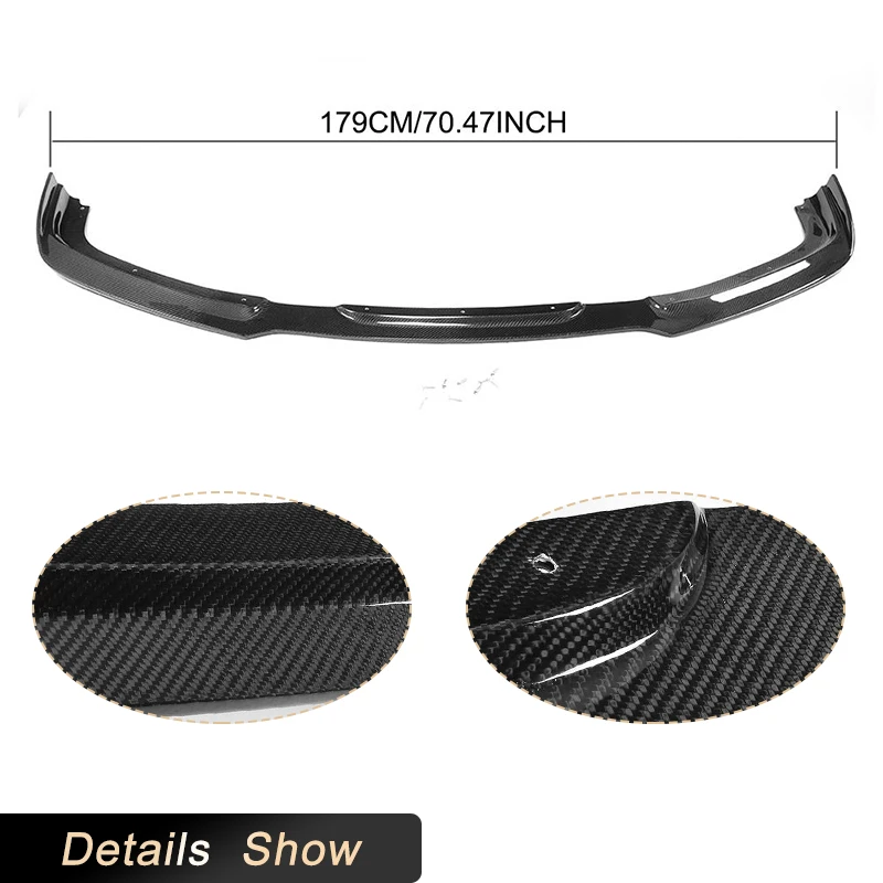 Car Front Bumper Lip Spoiler Chin Protectpr for Lexus IS F Base Sedan 4-Door 2011 2012 Racing Head Bumper Mudguard Carbon Fiber