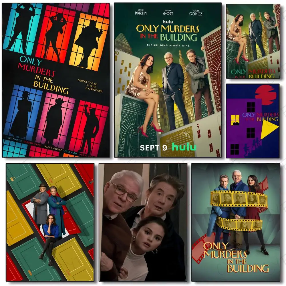 Mystery Comedy O-Only Murders in the Building Poster Poster Painting Wall Art Mural for Living Room Home Decor and Gifts