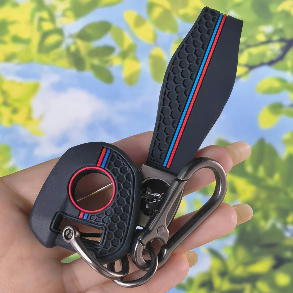 Anti-slip Silicone Key Protector With Keychain Fit For Honda CB650R CB500X CB500F CB1100 CB1000R CB125R CB300R