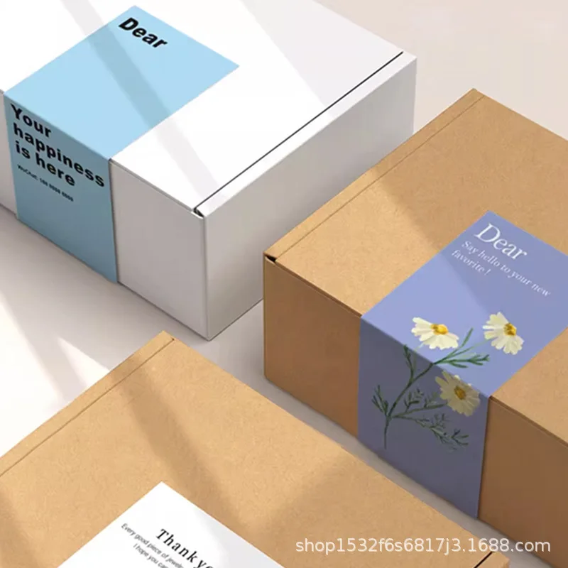 Custom. Advanced Simple Self-Adhesive Sealed Sticker Custom Aircraft Box Packaging Stickers Trademark QR Code Label Customi