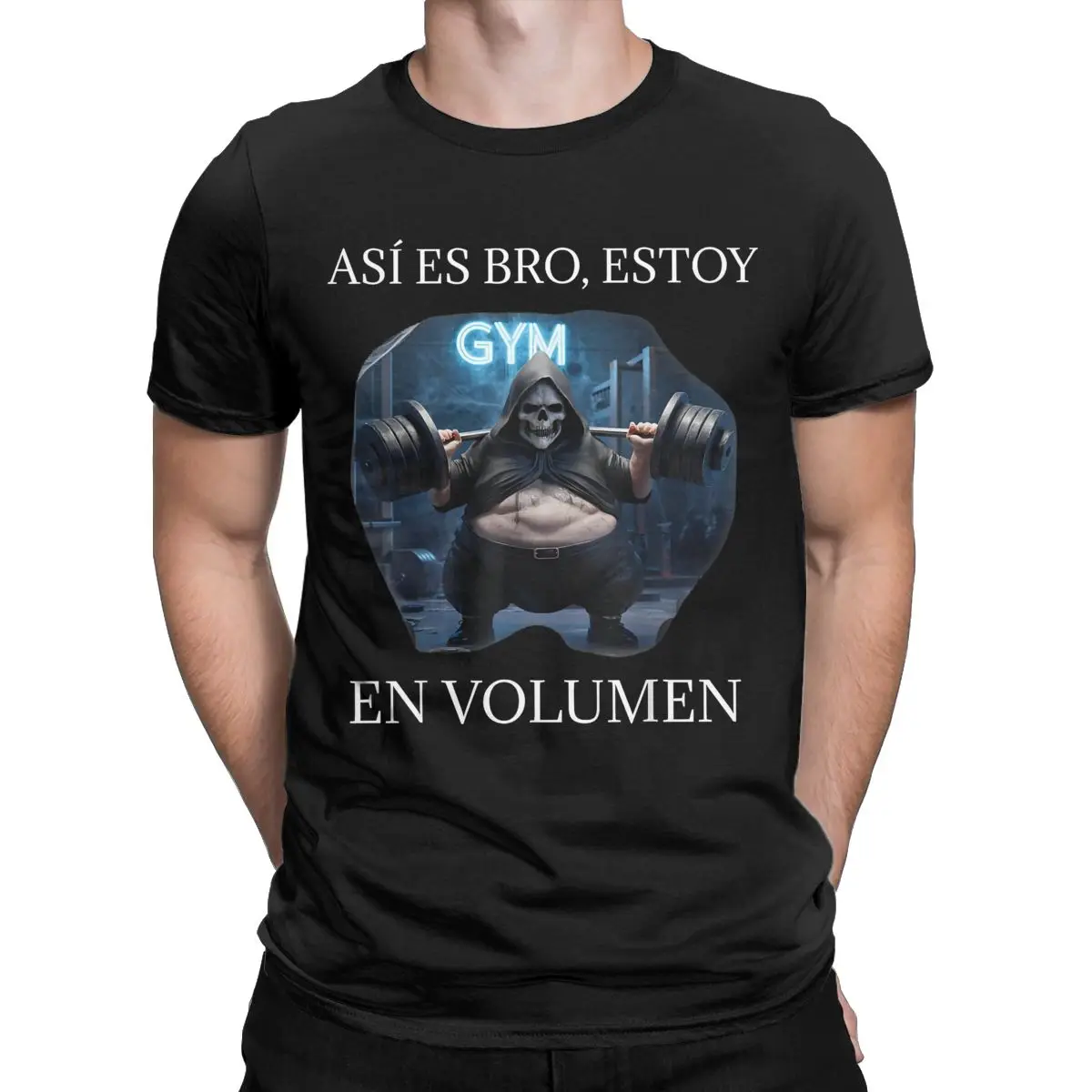 Funny Asi Es Bro Estoy En Volumen T-Shirts Men Women Pure Cotton Calacas Chidas Gym Tee Shirt Gift Idea Clothing