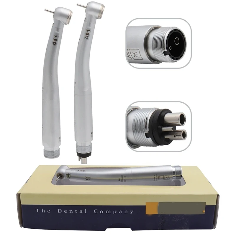 T3 Dental LED High Speed Handpiece Self-powered Air Turbine E-generator Dental Handpiece Torque 2Holes/4Holes B2/M4