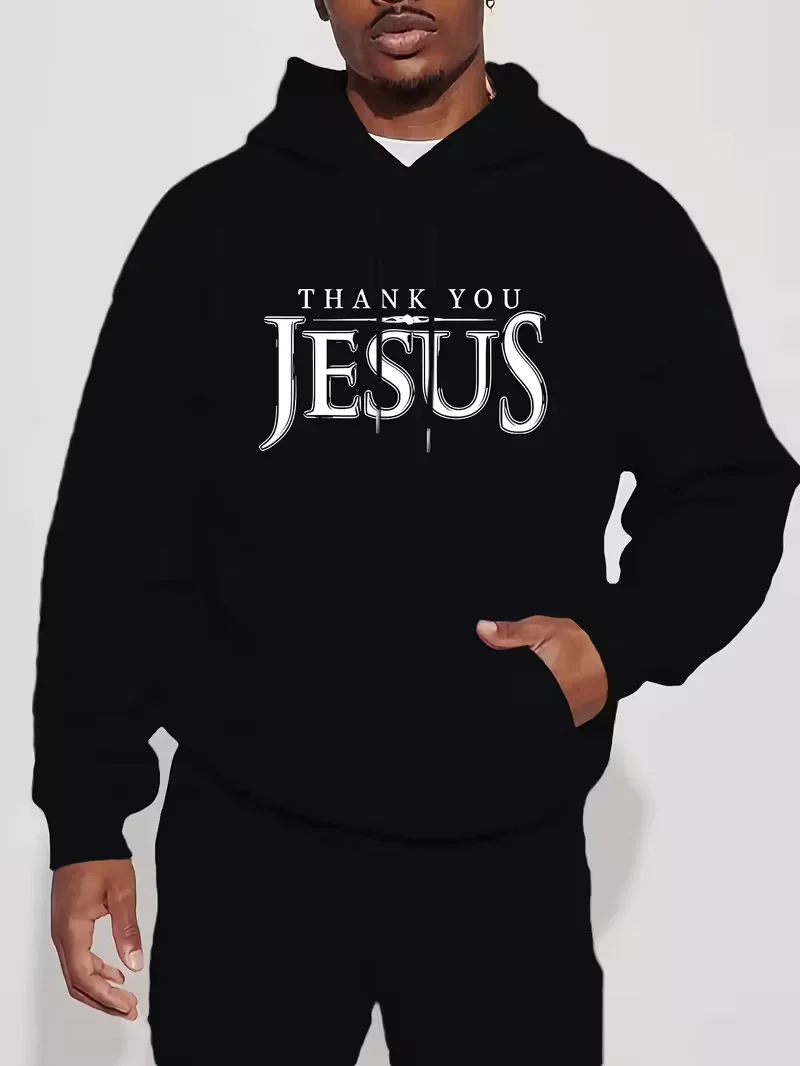 

Men's Loose Fit Hooded Sweatshirt 270g - Funny Graphic Print, Drawstring Hoodies for Everyday Casual Wear, Christmas Long Sleeve