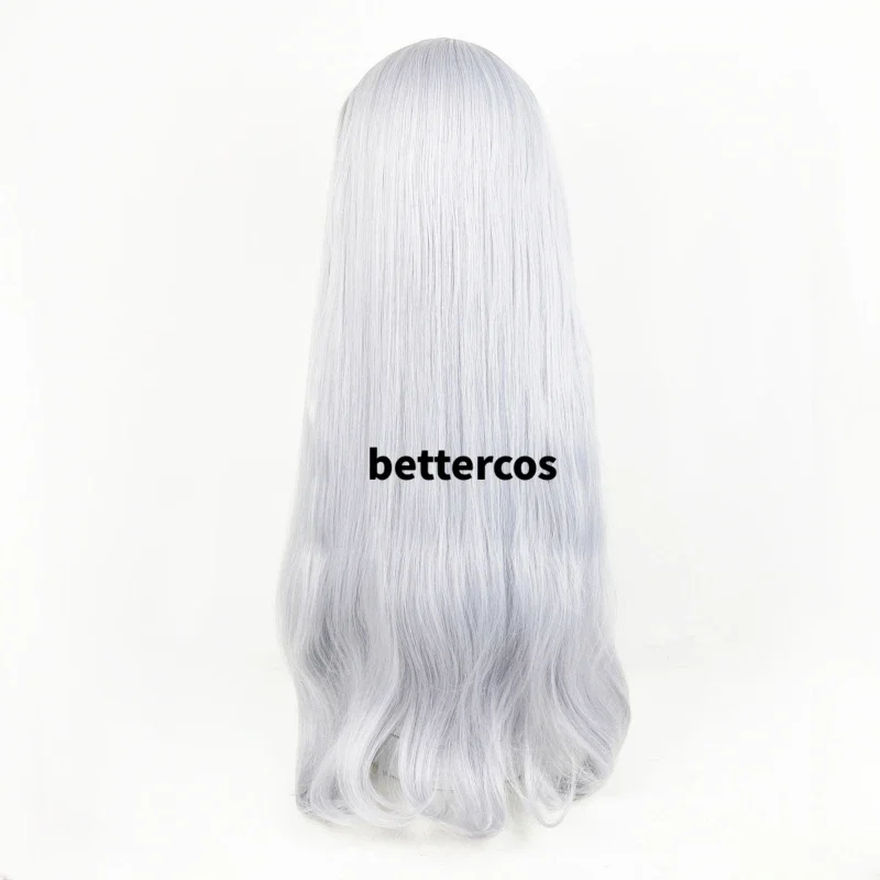 Frieren Cosplay Wig Anime Frieren At The Funeral 85CM Long Silver White Wigs Heat Resistant Synthetic Wigs image 6