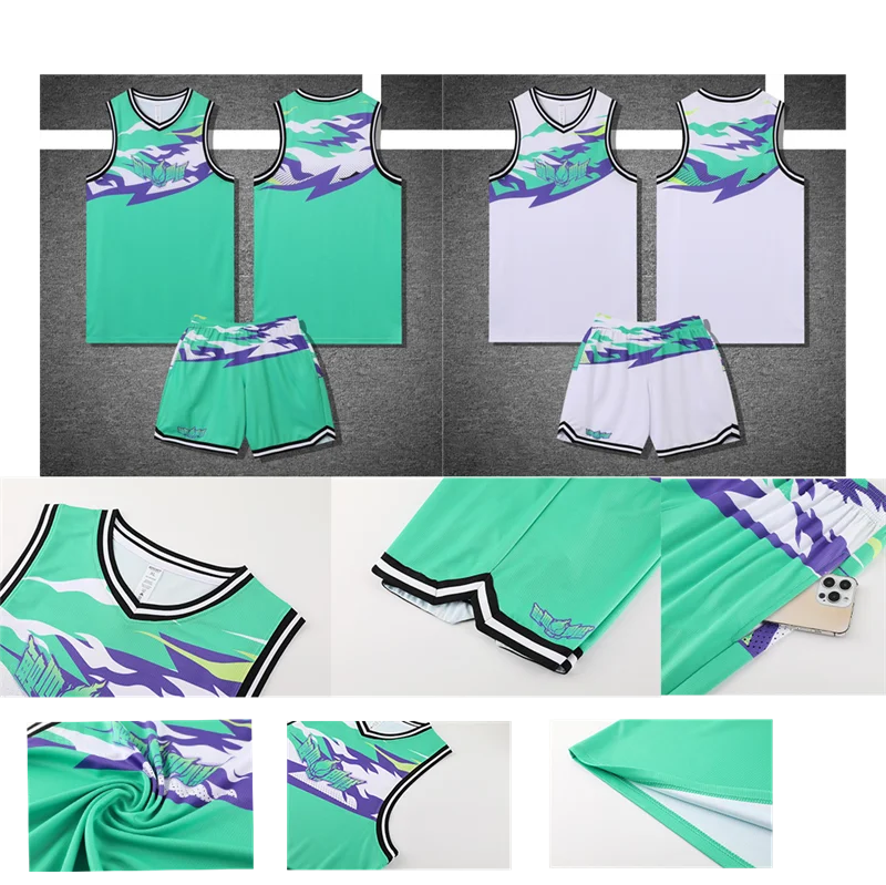 

Basketball Jersey Custom Set For Men Kids Club College Team Camiseta Baskettball Trikot Camisa Basquete Masculino