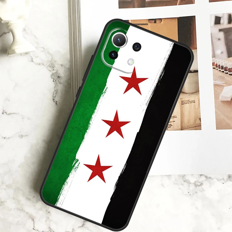 Syria Flag Case For POCO X6 M6 Pro X5 X3 M5s F3 F5 Xiaomi 14 Ultra 12 13 Lite 11T 12T 13T Pro Cover