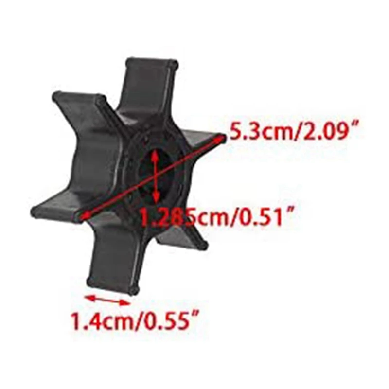 5X Outboard 8HP 9.9HP 15HP 20HP Water Pump Impeller 63V-44352-01 Fit For Yamaha