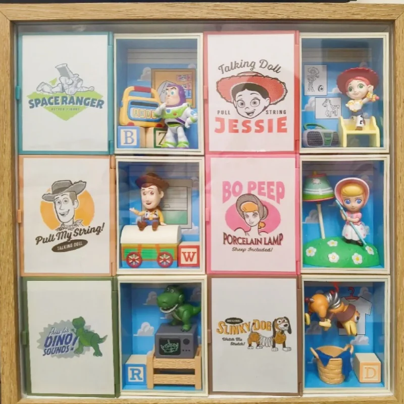 อะนิเมะใหม่ Toy Story Andy'S Room Series กล่องตาบอดน่ารัก Woody Buzee Mystery กล่อง Kawaii ห้องเครื่องประดับของขวัญวันเกิด