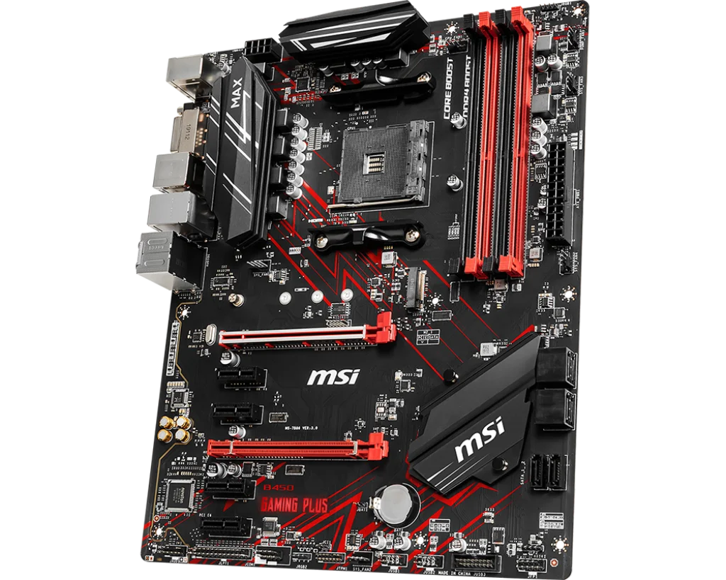 Imagem -03 - Placa-mãe Msi-b450 Gaming Plus Max Sataiii Pci-e 3.0 Usb 3.2 M.2 Atx Ryzen Cpu 5600g 128 gb Am4