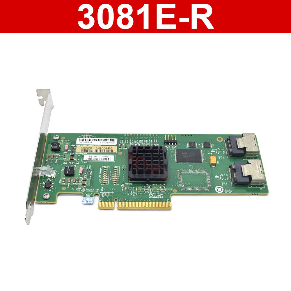 

Для карт контроллера LSI BD-3Gb/s SAS 8 Port HBA jino SFF8087 PCI-E X8, Карта контроллера 3081E-R 587330-001 587900-001, протестированная Raid-карта