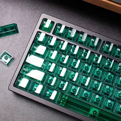 157 Tasten Gletscher Transparenz Tasten kappen voller Satz Kirsch höhe pbt thermische Sublimation für 61 87 98 mechanische Tastatur