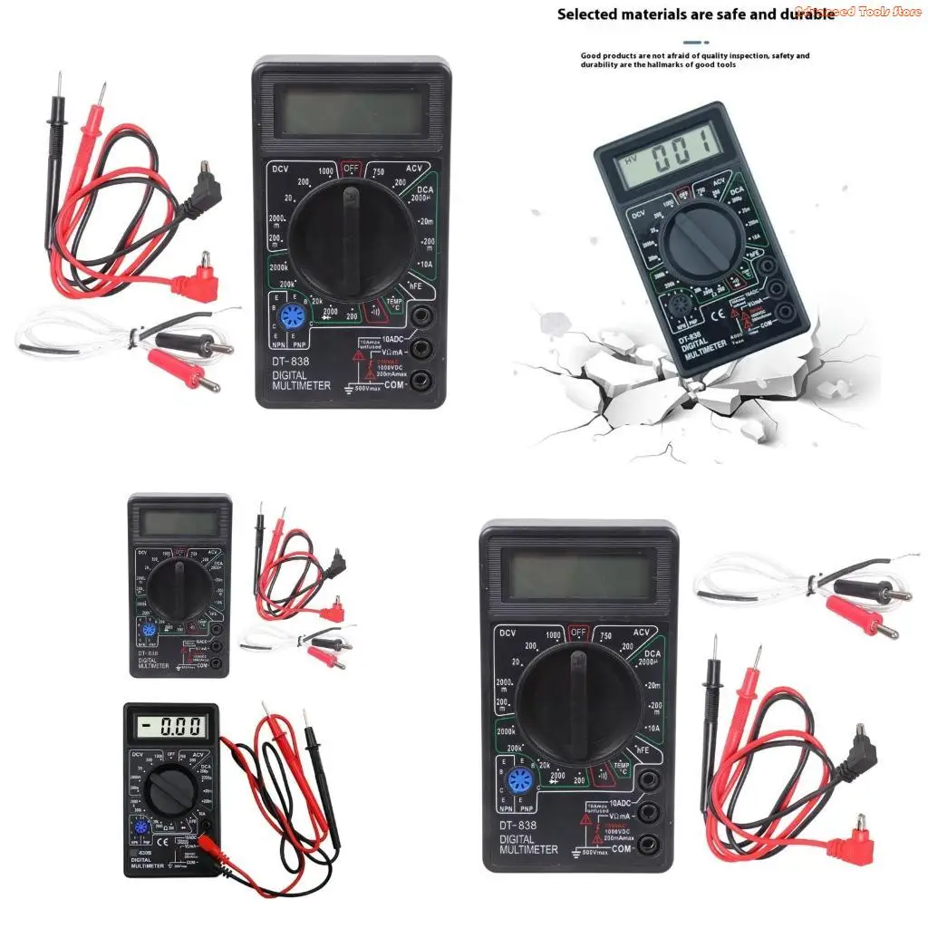 High Accuracy Digital Multimeter with Auto Scaling Function Easy to Carry for Electric Current Resistance Testing W91B