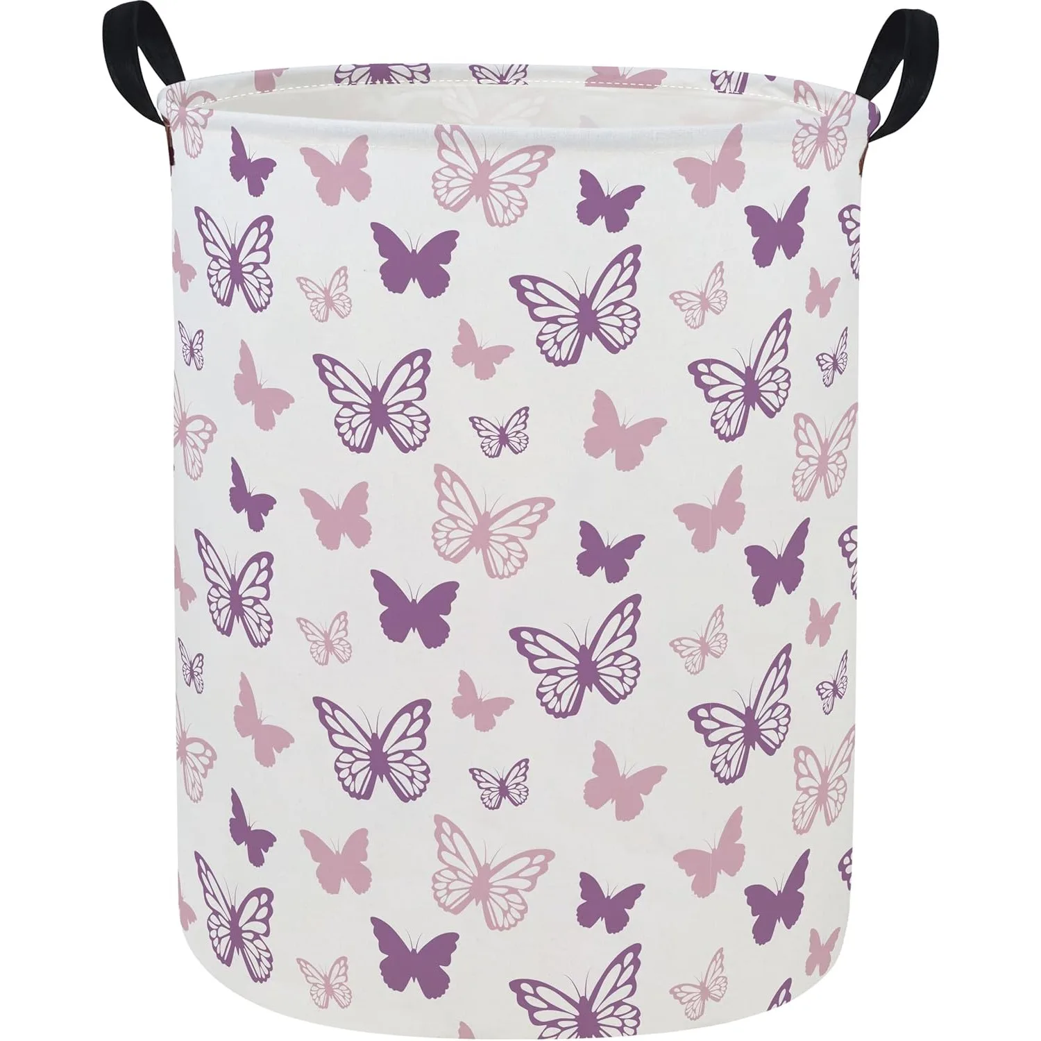 Rainbow laundry basket Collapsible Kids Laundry Hamper with Waterproof PE Coating Girls Hamper Nursery Hamper for Girls Room