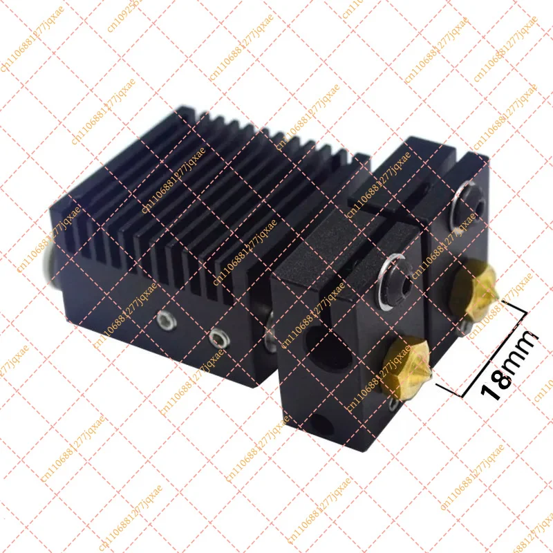 Chimera+ 2-In-2-Out Extruder Head with Seamless Fan Duct for 1.75mm Filament, 3D Printer Spare Parts