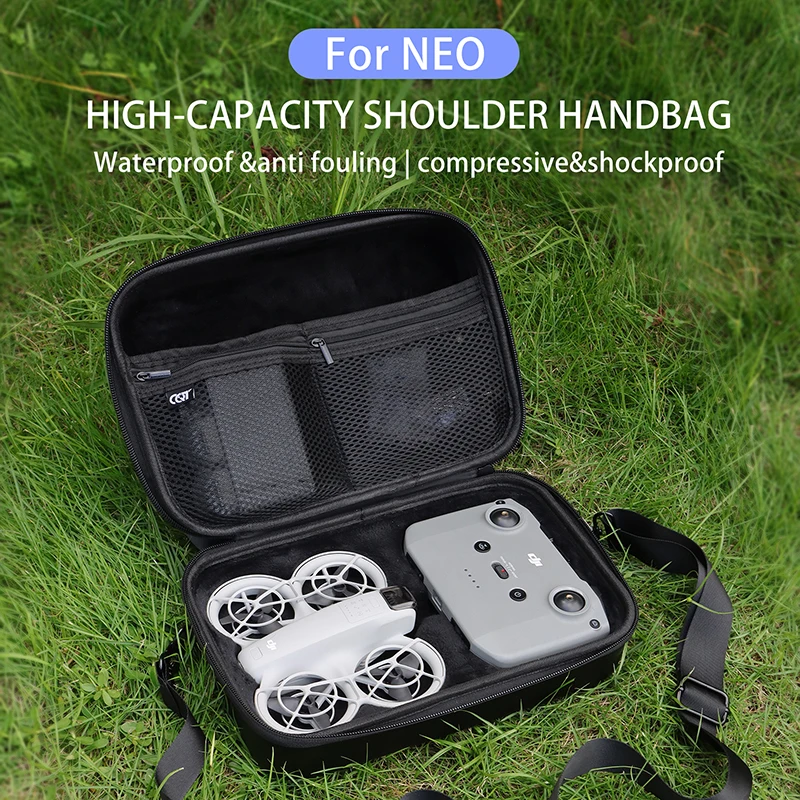 For DJI NEO Drone Handheld Single Shoulder Storage Bag Inner Lining Anti-pressure Shock-absorption Neo Waterproof Protective Box