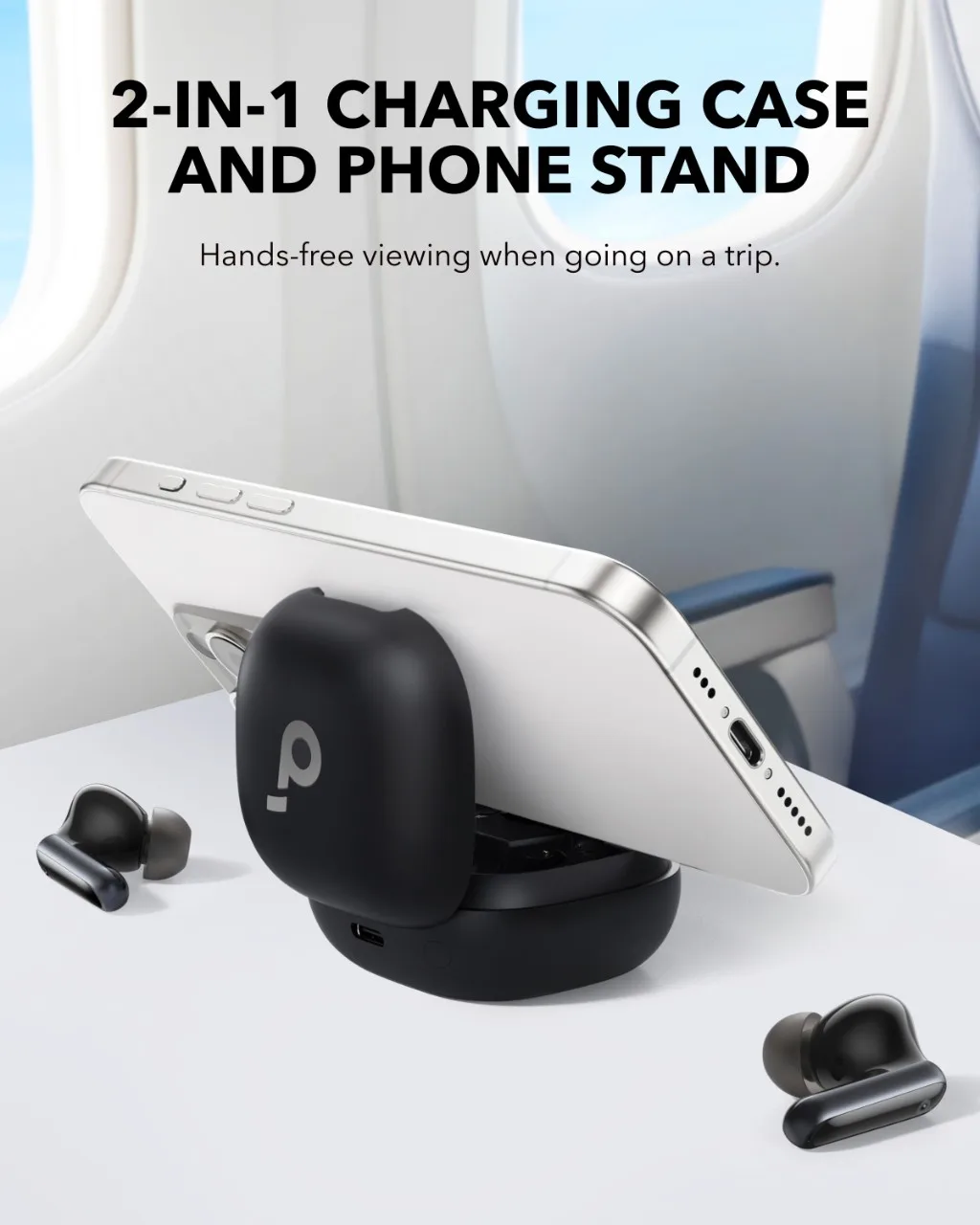 Soundcore P40i by Anker, Wireless Earbuds with Noise Canceling, Adaptive Noise Cancellation, BassUp, 60H Playtime, 2-in-1 Ha