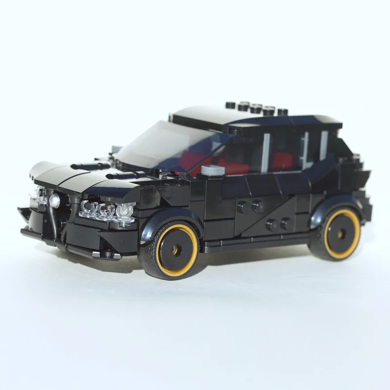 City Car Model MOC Building Bricks Compact Sport Utility Vehicle Modular Technology Gifts Holiday Assemble Children Toys Suit