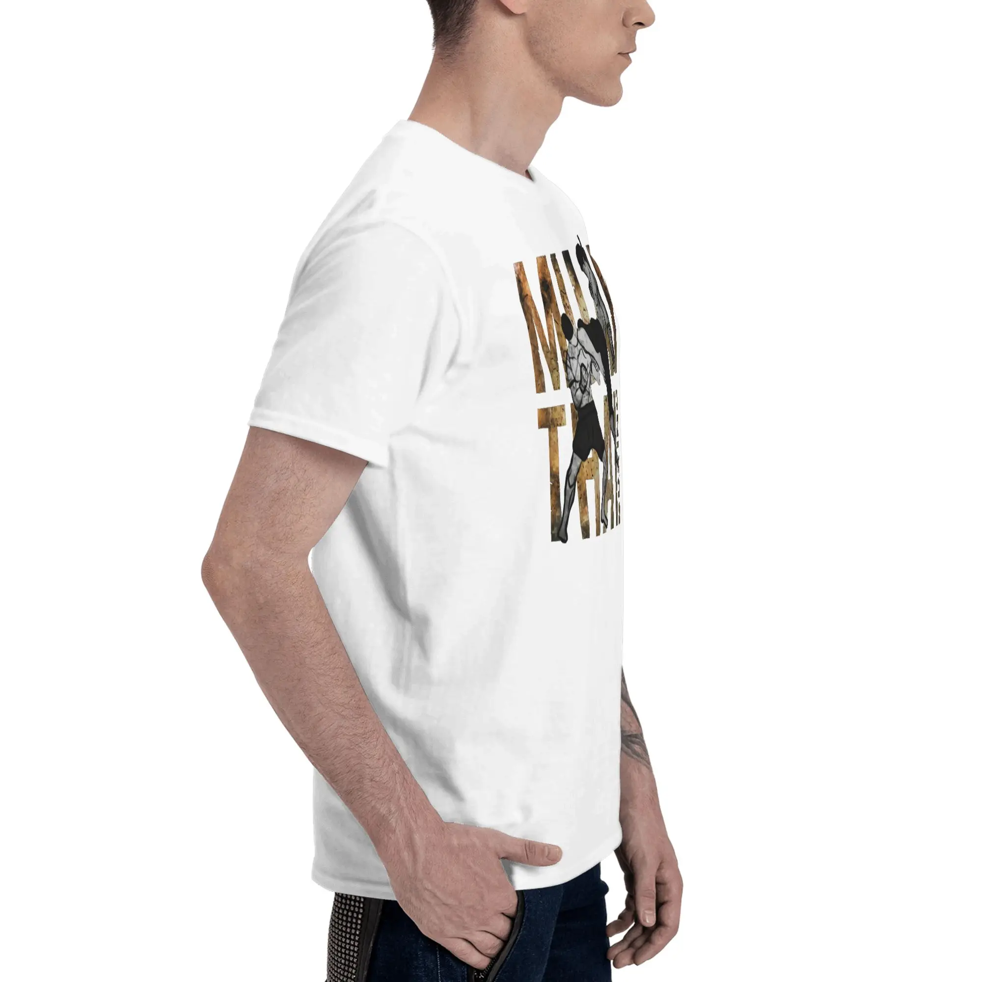 Muay Thai Boxing Hip 2020 Flattering For All Body Types Reversible T-shirt Sports Minimalist Men's T-shirts