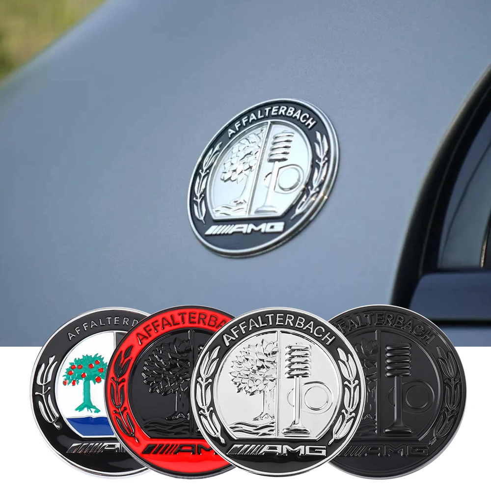 45mm/65mm 3D Metal auto logo car sticker metal badge emblem accessories For Mercedes Benz AMG C E S-Class W212 W213 W222 AMG GT