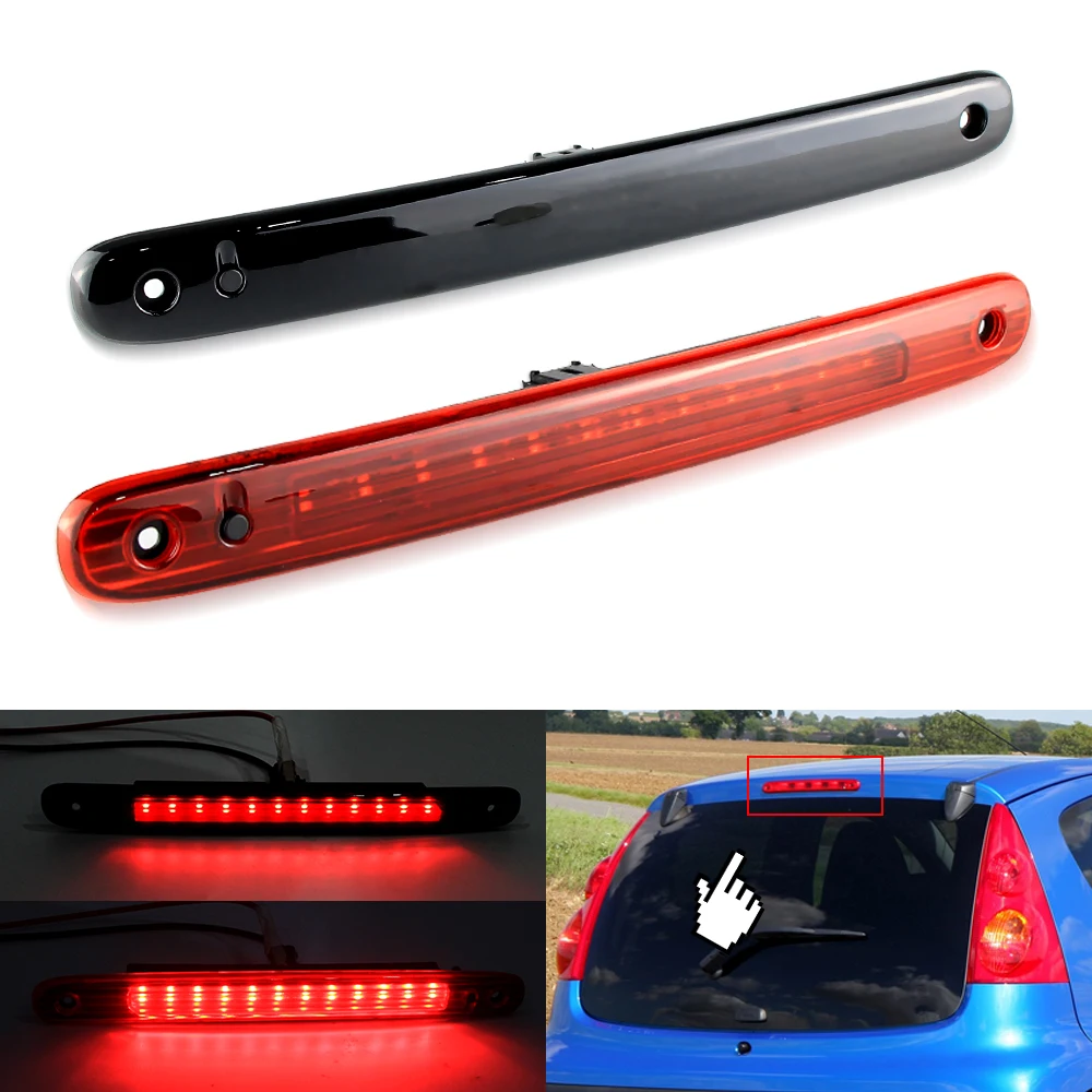 

1 шт. задний светодиодный стоп-сигнал (третий стоп-сигнал) для Peugeot 107, для Citroen C1 2005-2014, сверхъяркий задний сигнальный фонарь, аксессуар