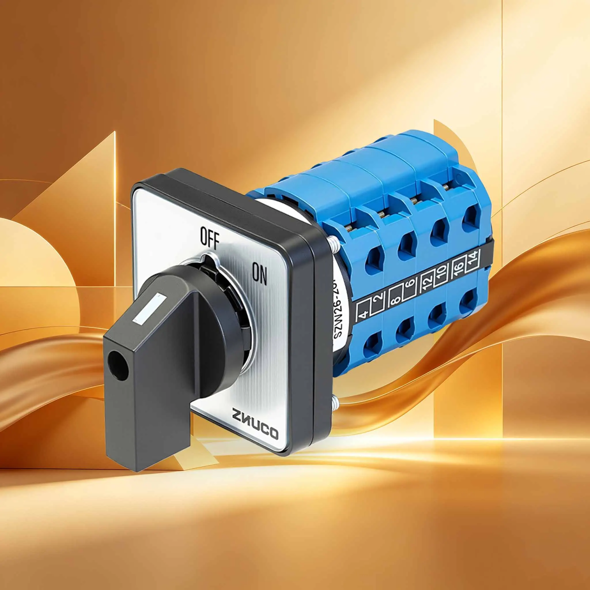 ZHUCO SZW26-20 4-Stage Series Silver Contact Cam Changeover Switch, Compatible with LW26, LW28, JYW26, LW38D, LW39B, Universal Switch & Combination Switch