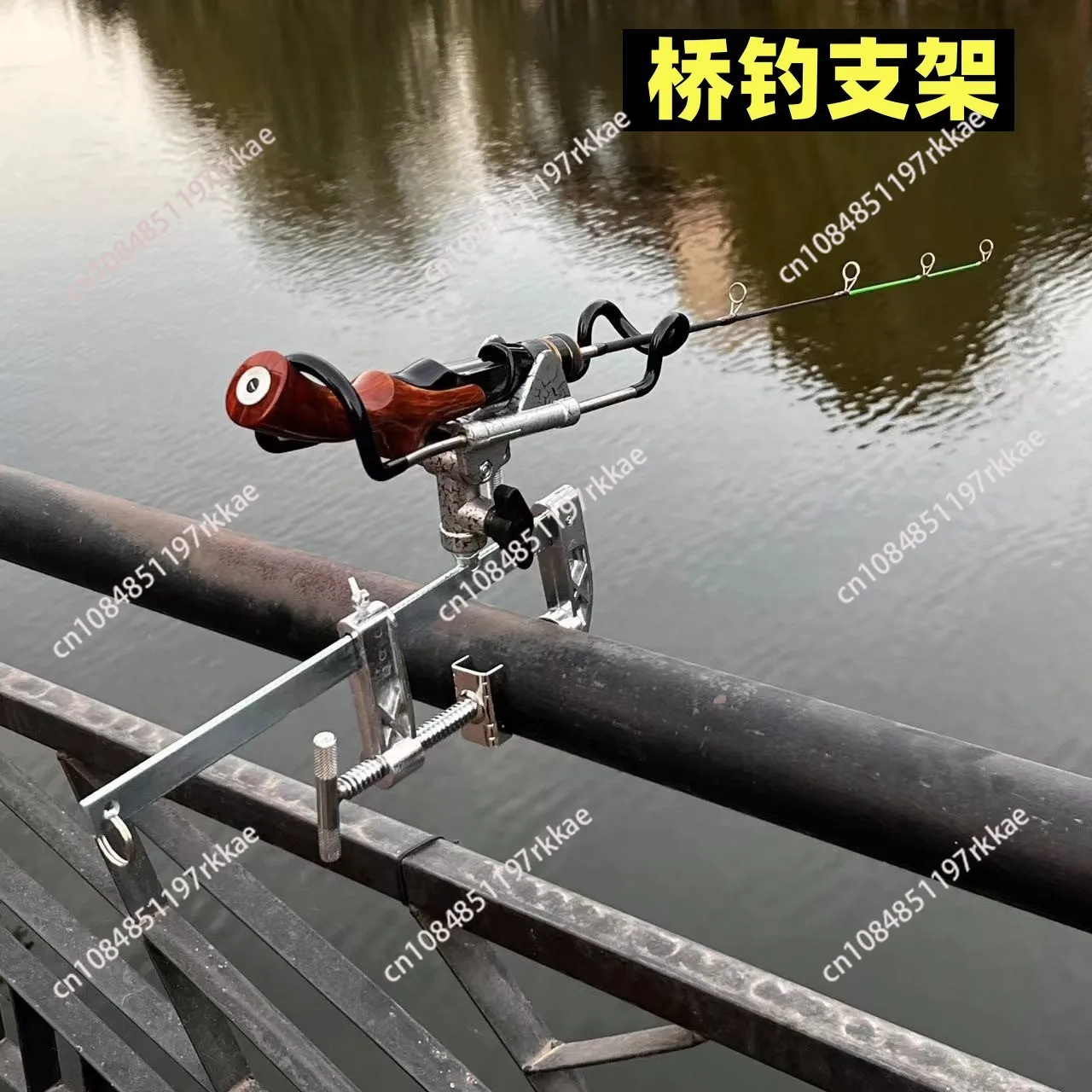 Rod Holder Fishing Rod Supporter Rail Mounting Telescopic Design Easy Using Angel Adjustable Fishing Supplies For Throwing Rods