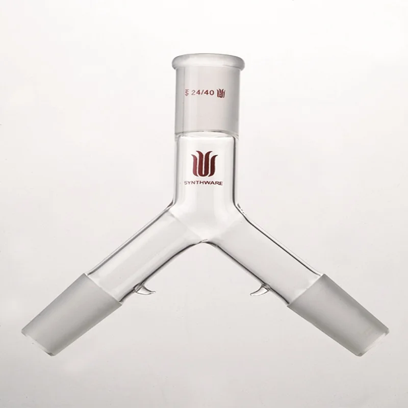SYNTHWARE Inverted “Y” joint, ADAPTER, CONNECTING, Three-arm design for the assembly of three vessels, Borosilicate Glass, A10