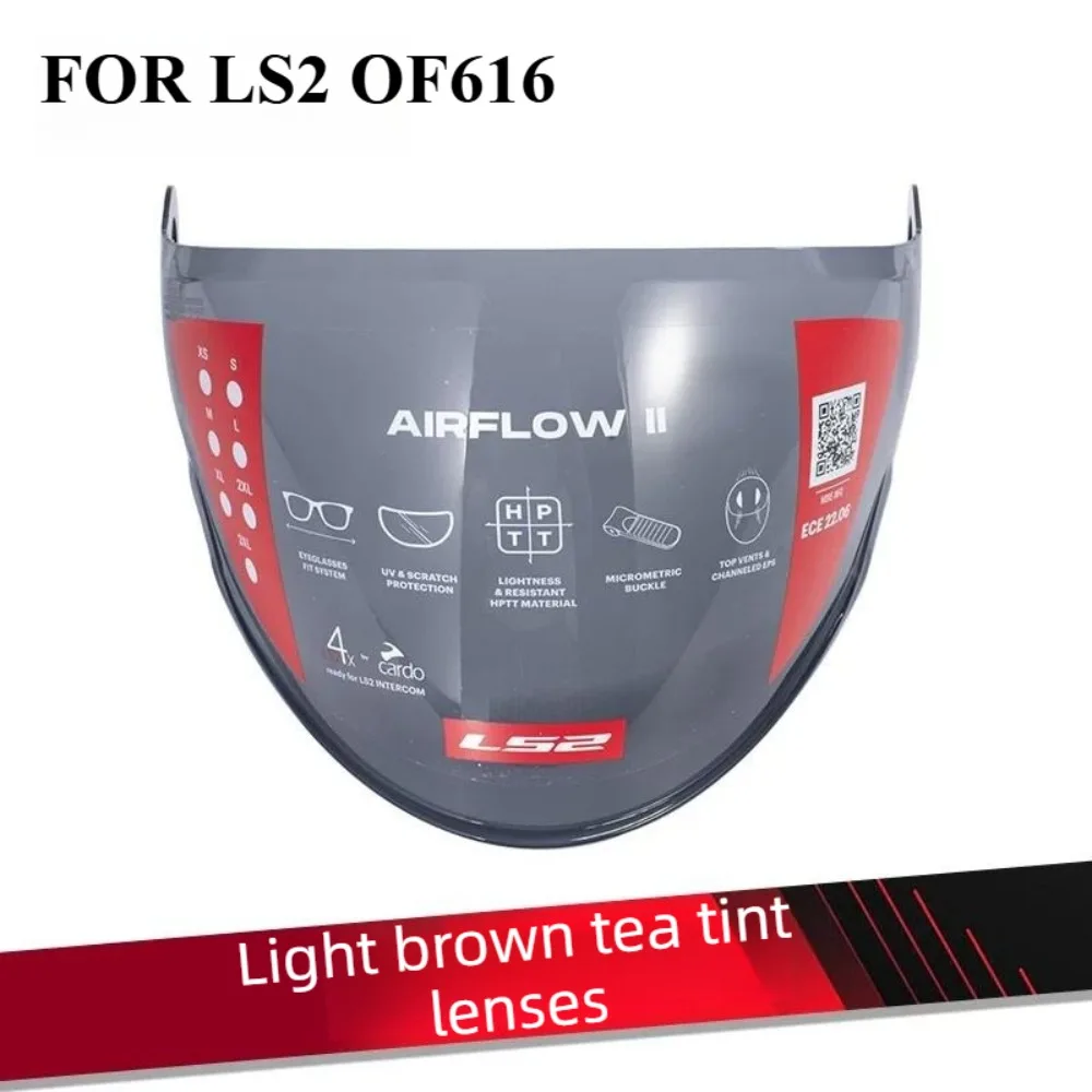 

Оригинальная линза OF-MHR-110 для мотошлема LS2 OF616 AIRFLOW II Half Helmet, солнцезащитные очки, аксессуары для шлема