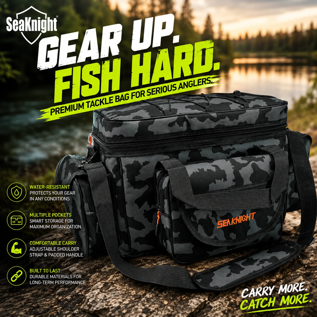 Fishing Equipment Brands - Tas pancing berukuran besar 22L merek