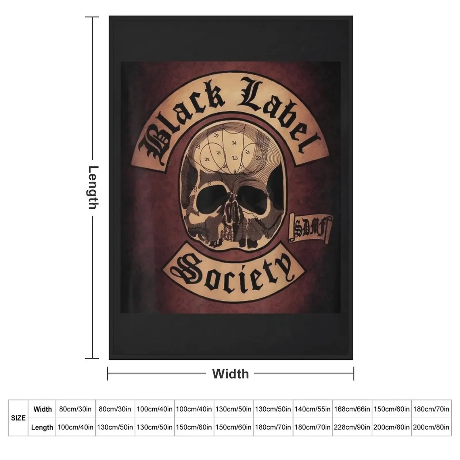 black labels black labels society logo Throw Blanket couch cozy soft plush fuzzy picnic outdoor blanket