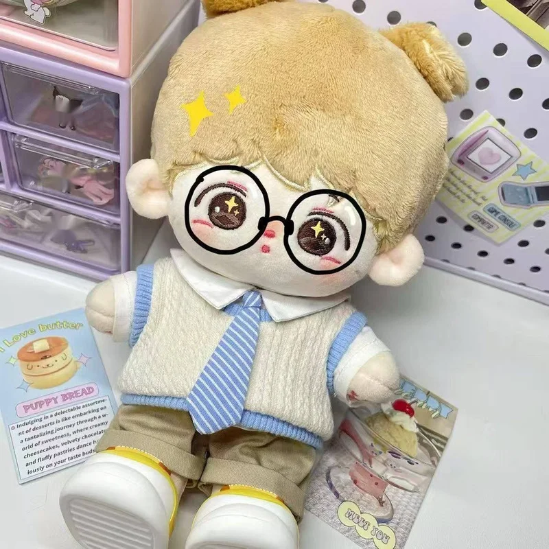  New 20cm Cotton Doll Clothes Set Kawaii Skirt Couple Outfits Super Cute Plush Doll Outfit Change Toys DIY Accessories Toy