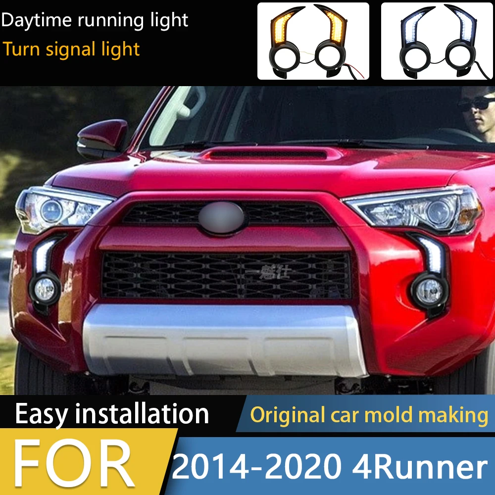

LED DRL For Toyota 4 Runner 4Runner 2014 2015 2016 2017 2018 2019 2020 2021 Daytime Running Light Car Fog Lamp White Yellow 12V