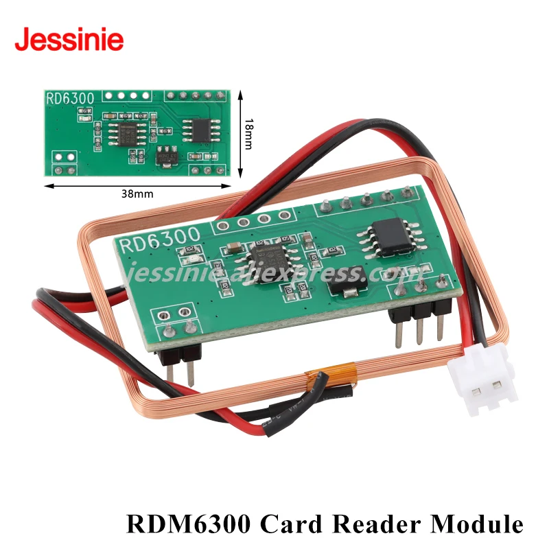 10pcs/1pc RDM6300 ID Card Reader Module RFID Radio Frequency Module Microcontroller UART Serial Port Output 125Khz for Arduino