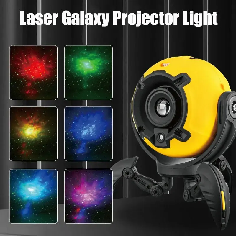 Novelty Laser Lamp Dynamic Starlight Projector Bedroom Ceiling Galaxy Starry Sky Night Light for Kids Gift Room Ambient Decor