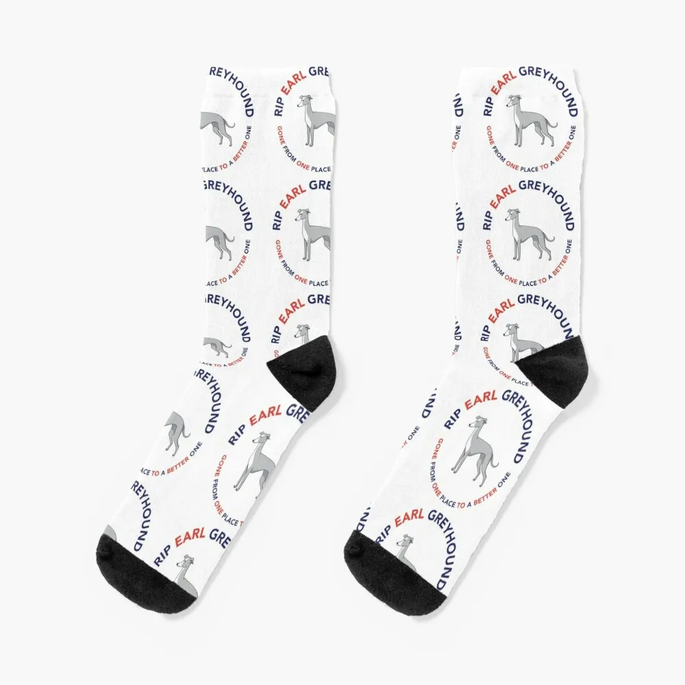 

Earl Greyhound Socks moving stockings fashionable hip hop floral Socks For Men Women's