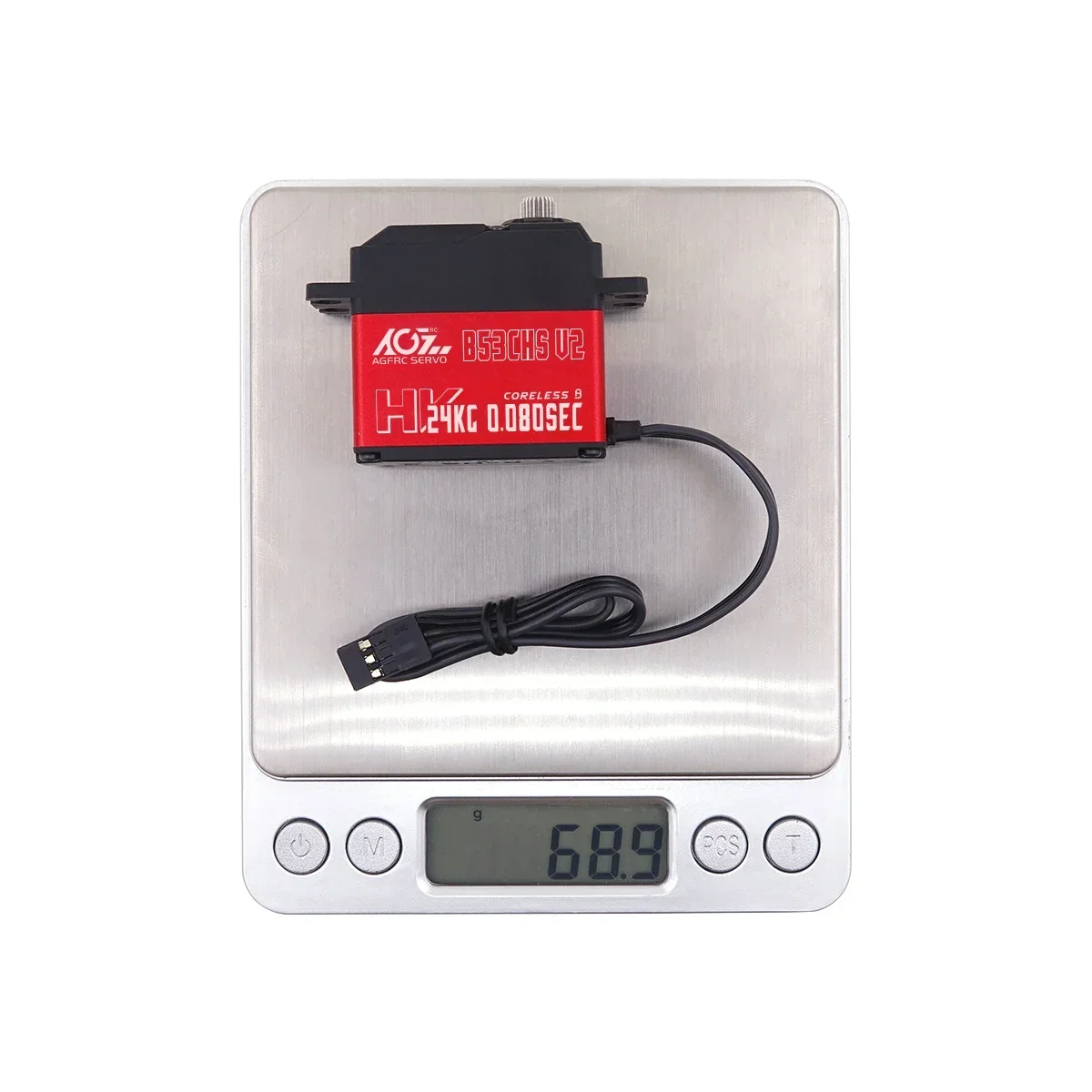 AGFRC B53CHS V2 Super Speed HV 0.08Sec 24KG Digital Coreless Steering Servo For 1/12 1/10 High Speed RC Vehicle Car Truck Plane