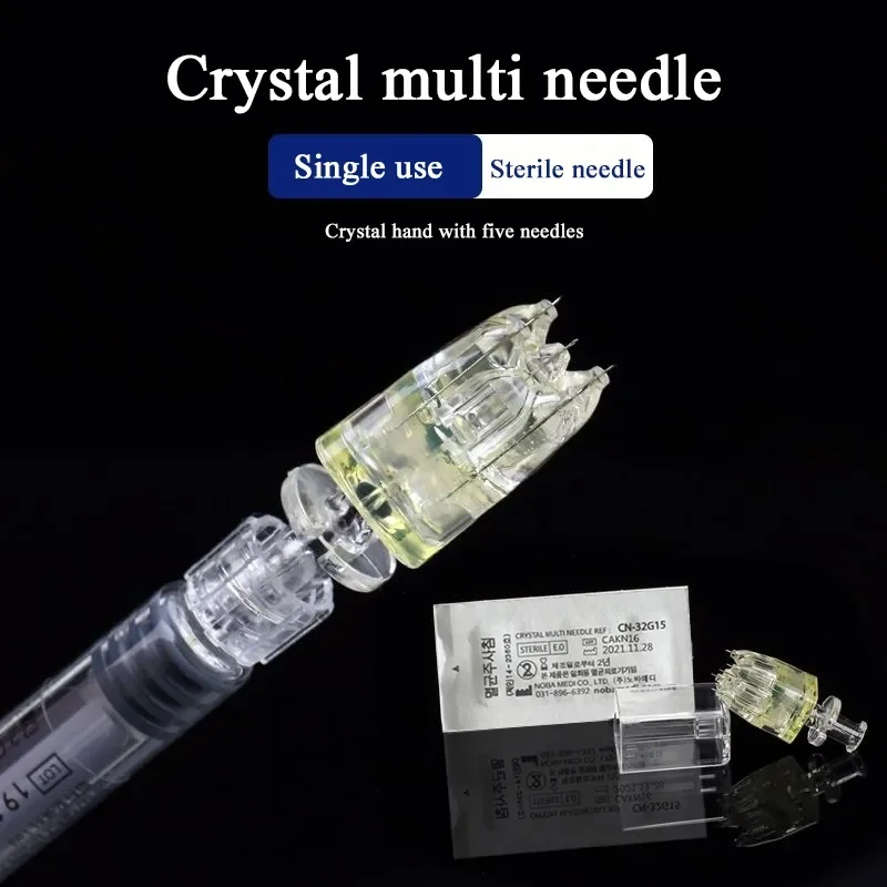 5ml Luer Lock Syringe (Needle Free) + Crystal 5-Pin Connector Tip 2.0mm, Liquid Transfer Sampling DIY Tool