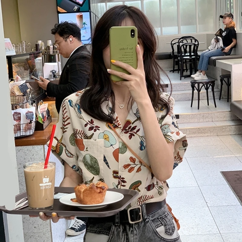 

Retro Chic Casual V-Ne ort Sve Open Cardigan Loose Women's irt Design Sensation Small ence Super Fairy Top