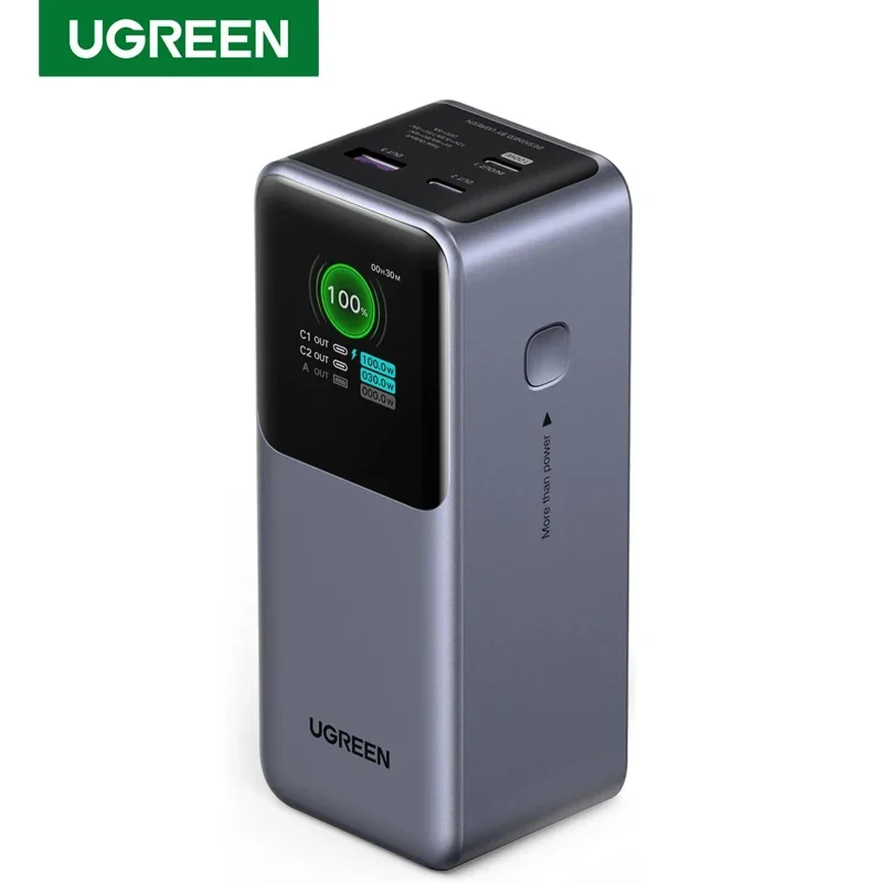 UGREEN Nexode Power Bank 20000mAh 130W Fast Charging Power Station High Capacity LED Display Power Bank for Laptop Macbook