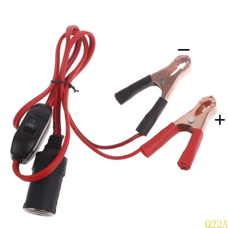 

Q22A Car Cigarette Socket Adapter with Power Button 12V24V Car Power Plug