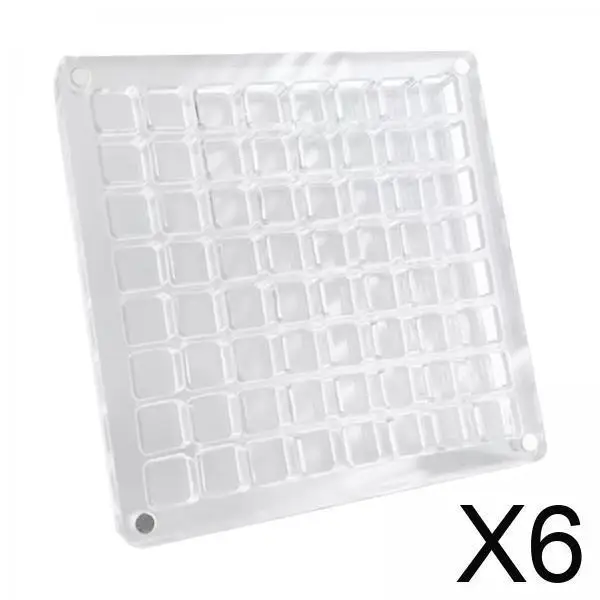 

Acrylic Nail Art Storage Case with 64 Grids Dustproof Jewelry Organizer Box for Girls Manicure Display